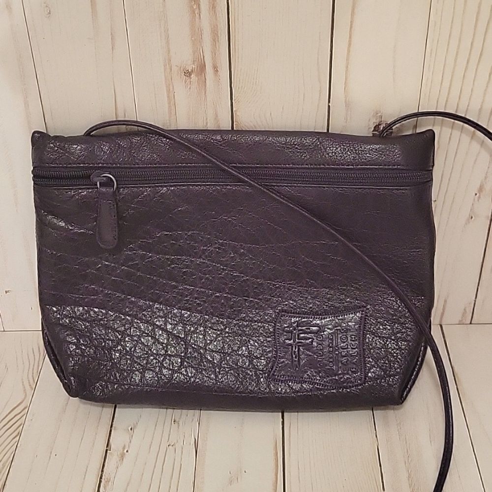 Carlos Falchi F Studio Purple Bag Vintage Gorgeous!